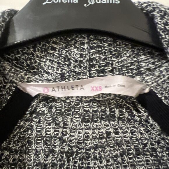 Athleta Women’s Open Front Cardigan Sweater Size XXS Black & Gray Knit - Picture 5 of 6